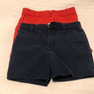 Crown & Ivy red and navy shorts. 2T